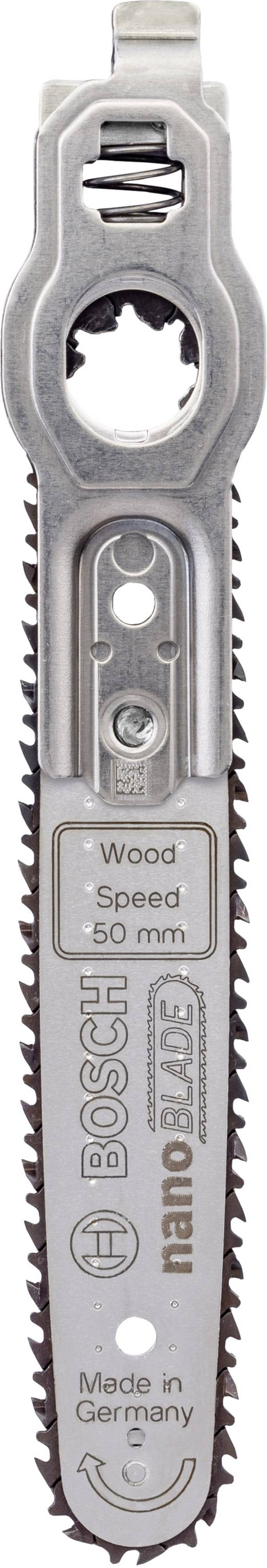 Bosch Home and Garden 2609256D84 nanoBLADE Wood Speed 50 Micro-kettingzaagblad Geschikt voor EasyCut 12, EasyCut 50, AdvancedCut 18, AdvancedCut 50