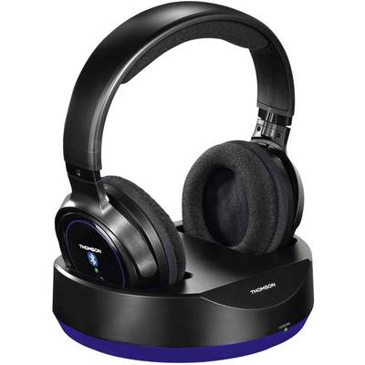 Thomson WHP6316BT Over Ear koptelefoon   Bluetooth  Zwart  Headset, Volumeregeling