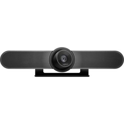 Logitech MeetUp 4K-webcam 3840 x 2160 Pixel Standvoet, Klemhouder 