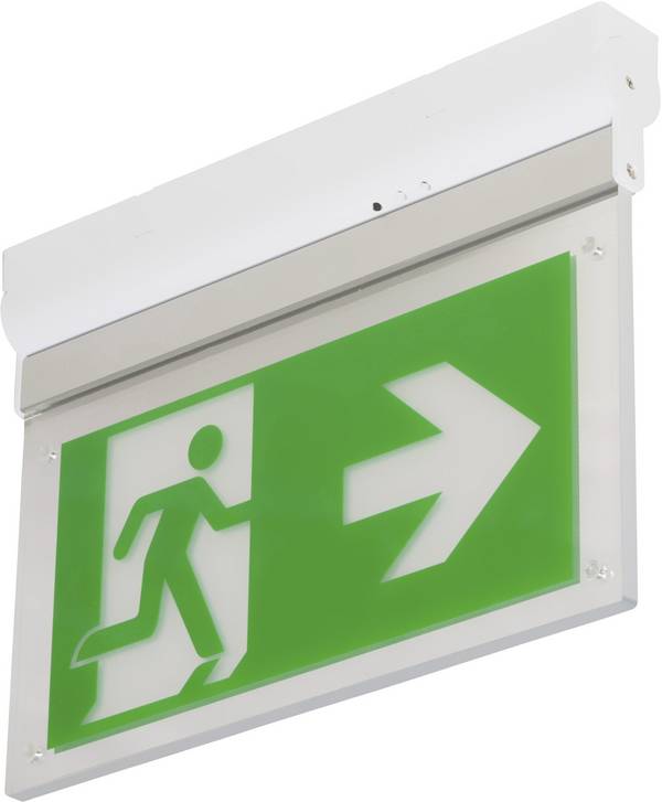B-SAFETY BR599030 Vluchtwegverlichting  Plafondmontage, Wandmontage Links, Rechts, Naar boven