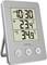 Digitale thermometer met tijdstip '10:30 's avonds', binnentemperatuur '23,4 °C', en buitentemperatuur '34,9 °C'.