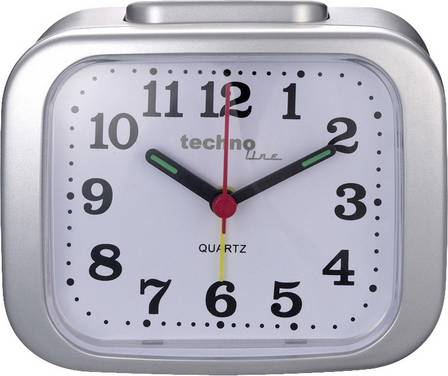 Techno Line Model XL silber Wekker Kwarts Zilver Alarmtijden 1  1 timertijd