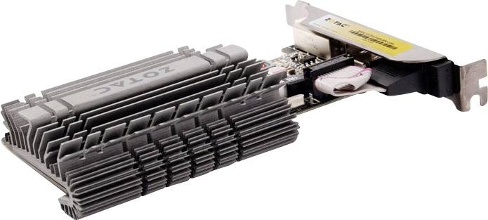 Een Zotac grafische kaart met koelribben en PCIe-aansluiting, gebruikt voor het weergeven van afbeeldingen in computers.