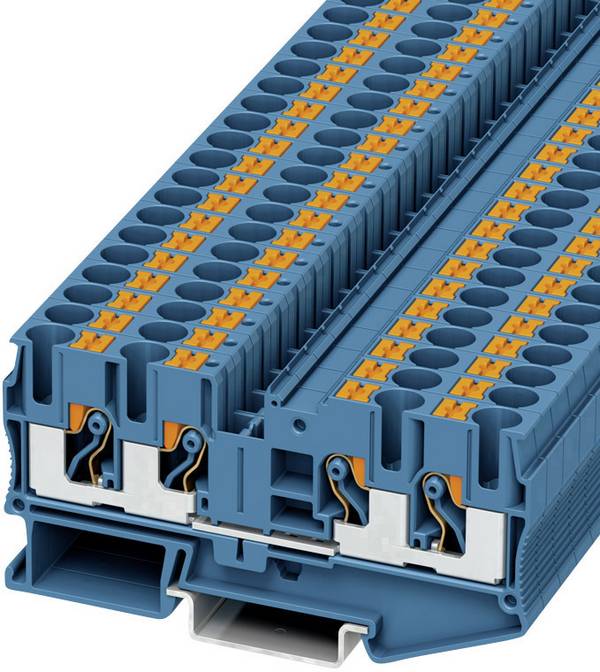 Phoenix Contact 3212947 Doorgangsklem 8.2 mm Spanveer  Blauw 50 stuk(s)