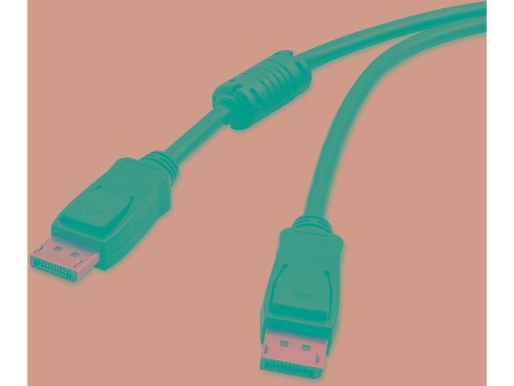 Kabel DisplayPort Renkforce [1x DisplayPort stekker 1x DisplayPort stekker] 1.8 m Zwart