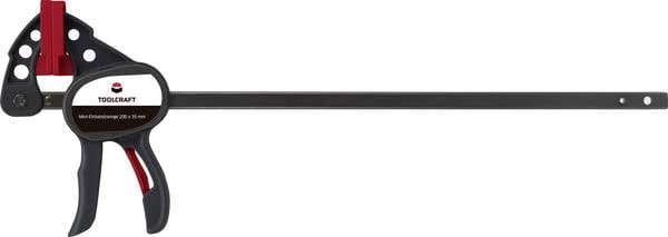 TOOLCRAFT 1574785 Klauwklem Spanbreedte (max.):200 mm Afmeting, lengte: 292 mm Afm. werkbereik:35 mm