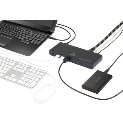 Renkforce Dual 4K USB-C™ Dock USB-C dockingstation Universeel (HDMI-bus, DisplayPort bus, USB 3.2 Gen 1 bus A (USB 3.0),-2