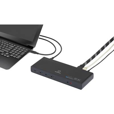 Renkforce Dual 4K USB-C™ Dock USB-C dockingstation Universeel (HDMI-bus, DisplayPort bus, USB 3.2 Gen 1 bus A (USB 3.0),-3