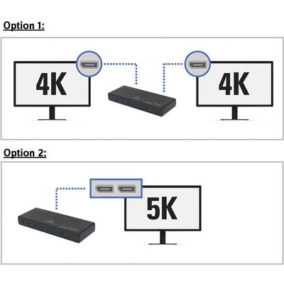 Renkforce Dual 4K USB-C™ Dock USB-C dockingstation Universeel (HDMI-bus, DisplayPort bus, USB 3.2 Gen 1 bus A (USB 3.0),-8