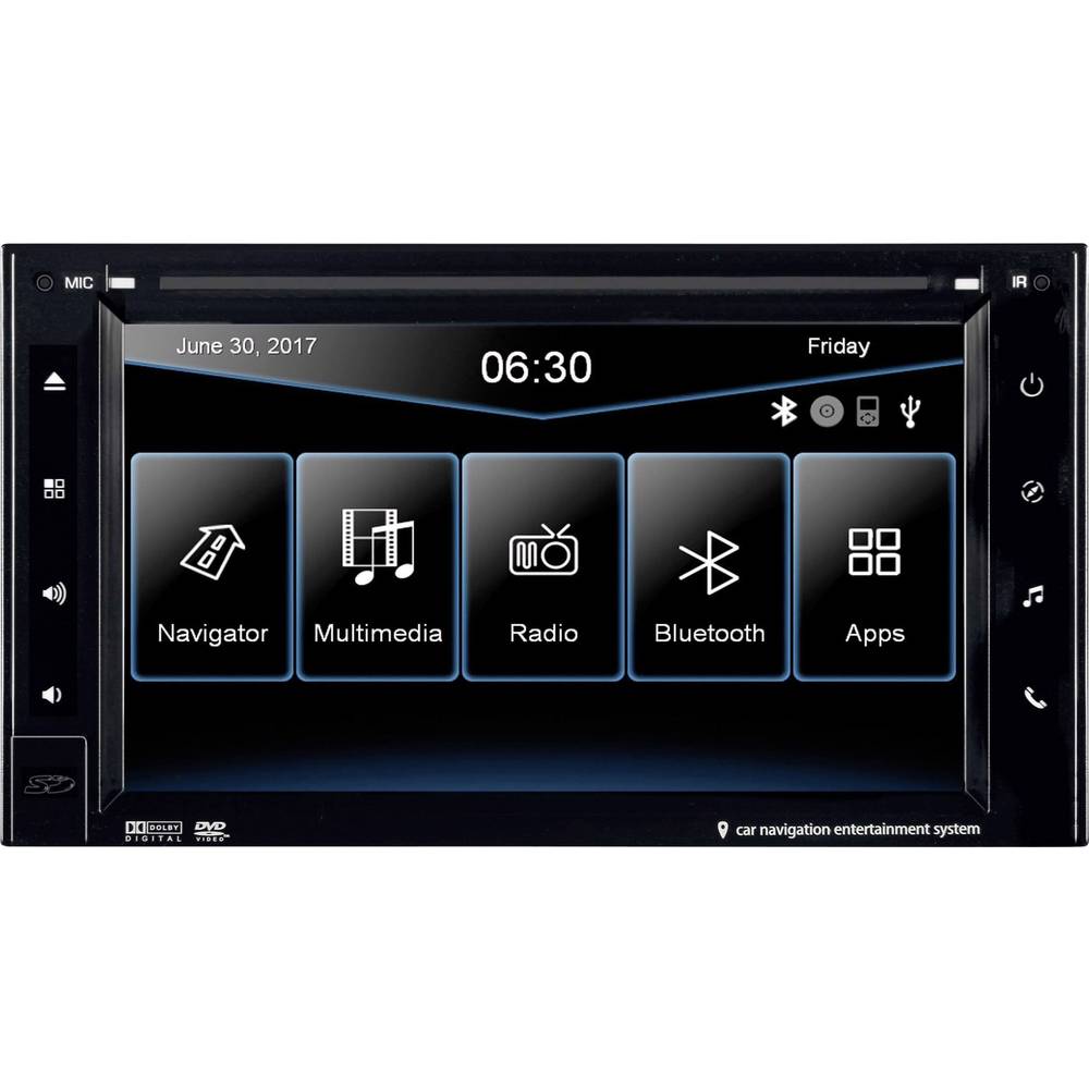 ESX VN630W Navigatiesysteem, vaste inbouw Europa Bluetooth handsfree, Geïntegreerd navigatiesysteem