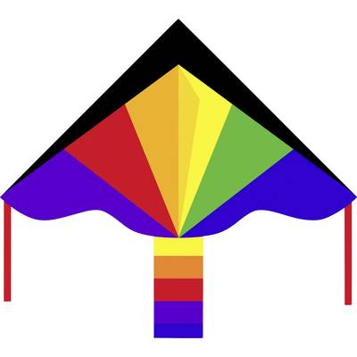 Ecoline Eenlijns Vlieger Simple Flyer Rainbow Spanwijdte 1200 mm Geschikt voor windsterkte 2 - 5 bft