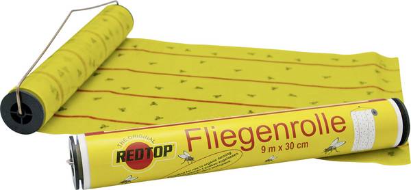 Redtop Fliegenrolle 31006 Vliegenval Plakfolie, Lokstof  (l x b) 9 m x 0.3 m Geel 1 stuk(s)