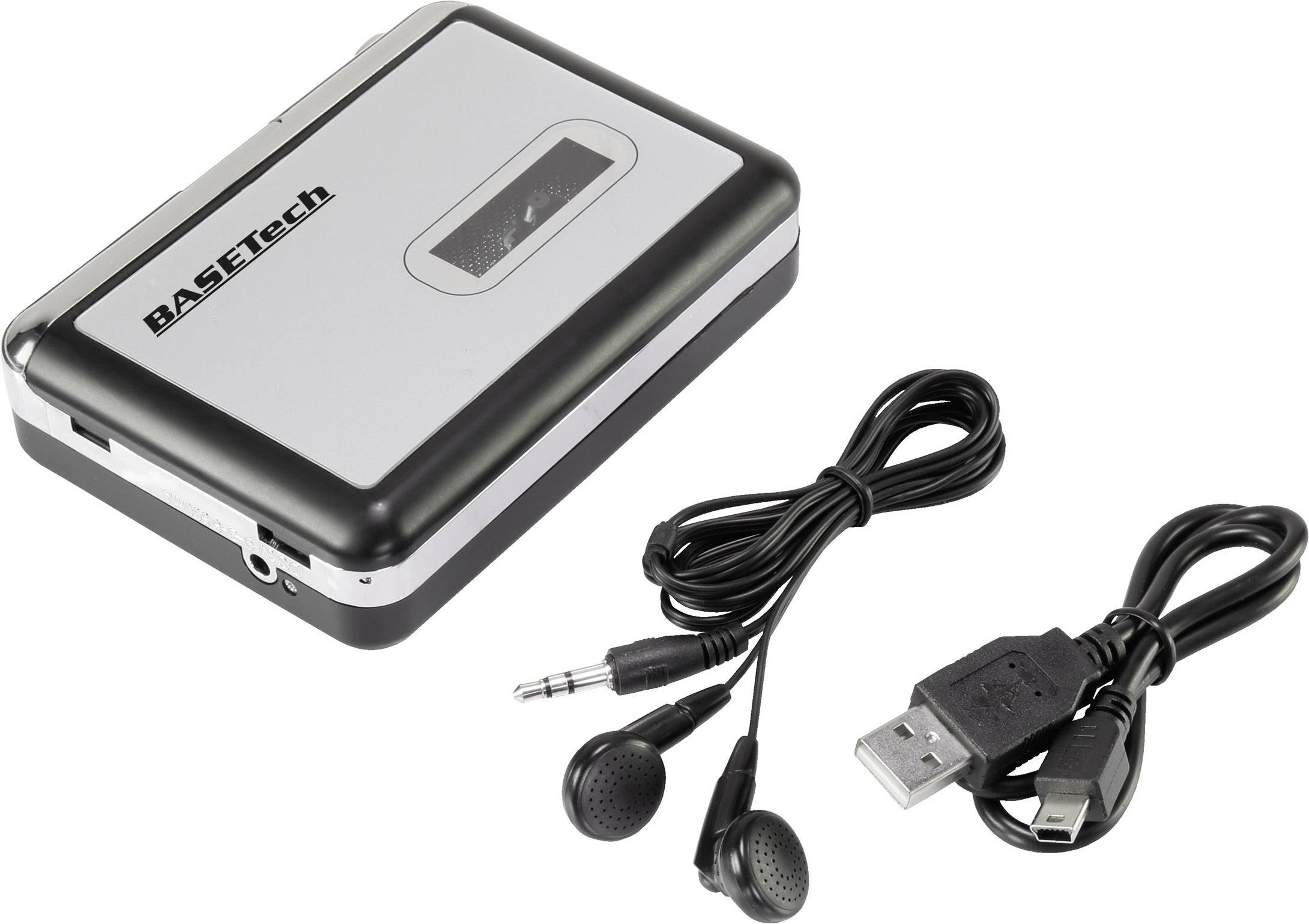 Basetech BT-USB-TAPE-100 Cassettedigitaliseerder Incl. hoofdtelefoon-4