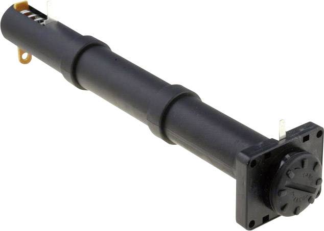 BULGIN BXS013/1 Houder; AA,R6; Aant.bat: 3; soldeerplaatjes; zwart; UL94V-0; 30,5mm - 1 stuk