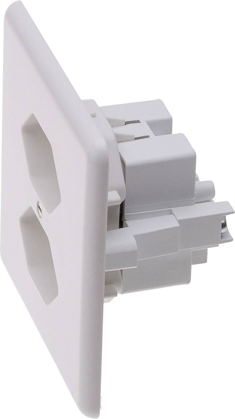 MICA 106305 Wandcontactdoos dubbel Inzetstuk 2-voudig Mica Wit 1 stuk(s)