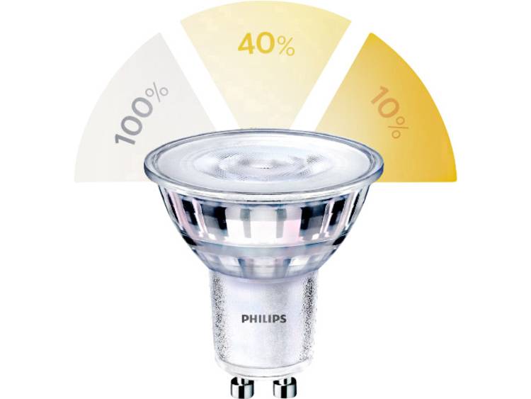 Philips SceneSwitch LEDspot GU10 5W 827 36D | Zeer Warm Wit SceneSwitch Dimbaar Vervangt 50W