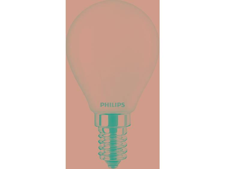 LED-lamp E14 Kogel 4.3 W = 40 W Warmwit (Ã x l) 45 mm x 80 mm Energielabel: A++ Philips Lighting Fil