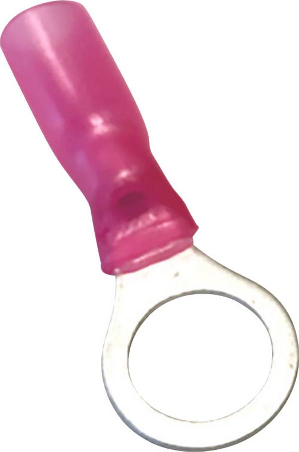 TRU COMPONENTS 1583110 Ringkabelschoen Met krimpkous Dwarsdoorsnede (max.): 1.50 mm² Deels geïsoleerd Rood 1 stuk(s)