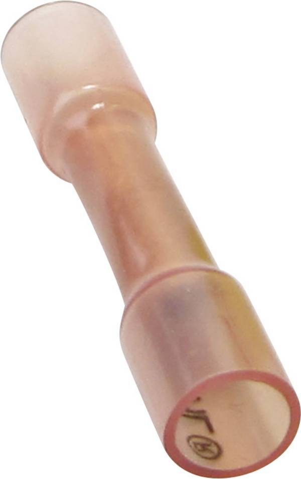 TRU COMPONENTS 1583181 Stootverbinder Met krimpkous 0.50 mm² 1.50 mm² Volledig geïsoleerd Rood 1 stuk(s)