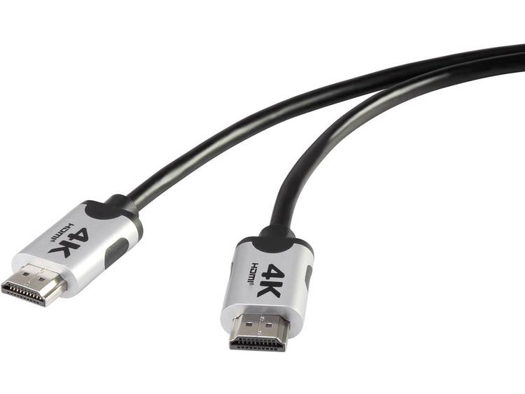 PremiumHDMI 4K-Ultra-HD Aansluitkabel[1x HDMI-stekker 1x HDMI-stekker]1 mZwartSpeaKa Professional