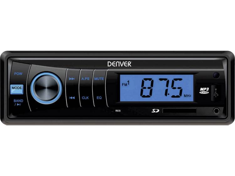 Denver CAU-440 Autoradio enkel DIN 4 x 7 W USB, SD, Jackplug