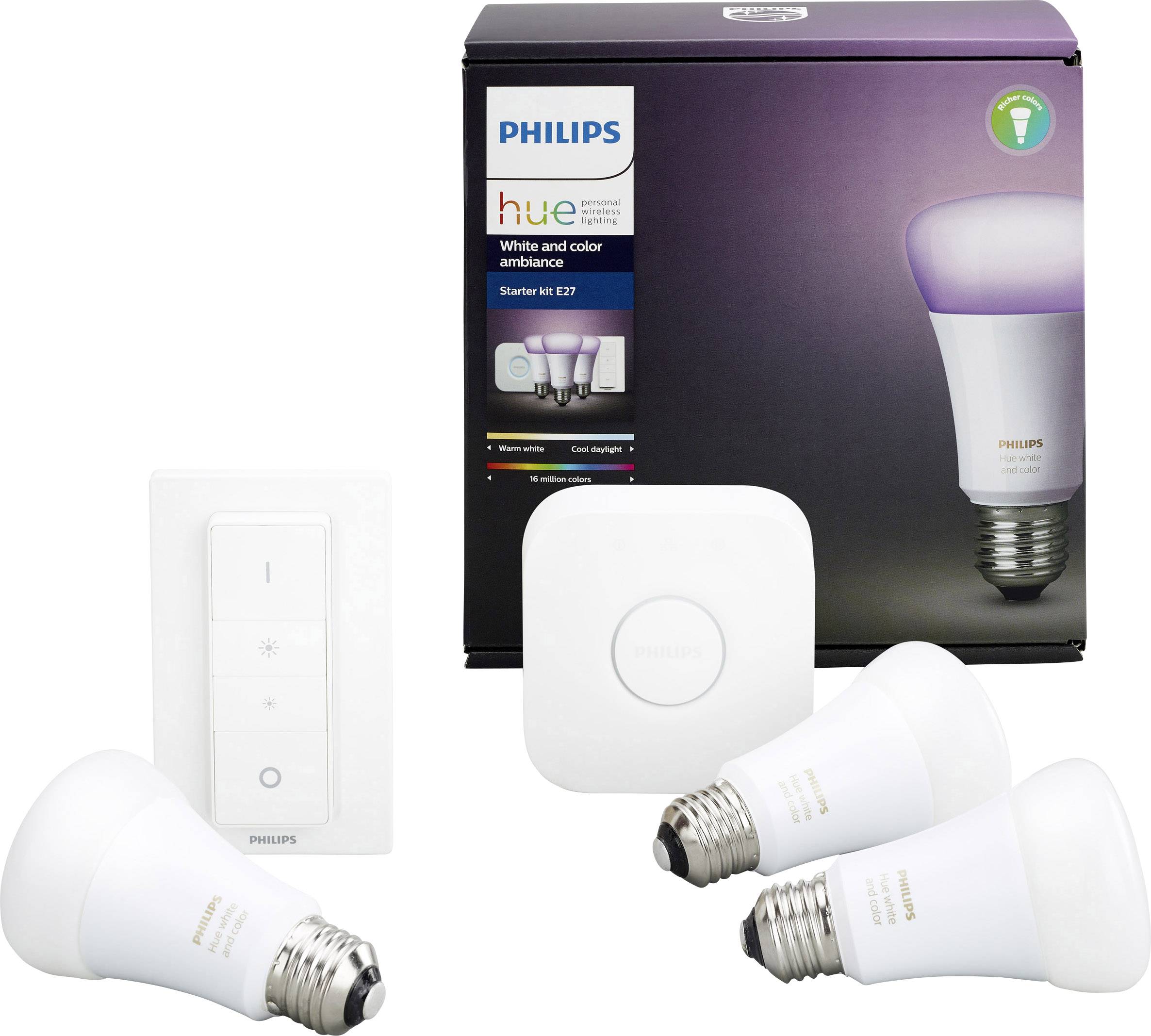 Philips Lighting Hue Starterkit Energielabel A+ (A++ E) white and