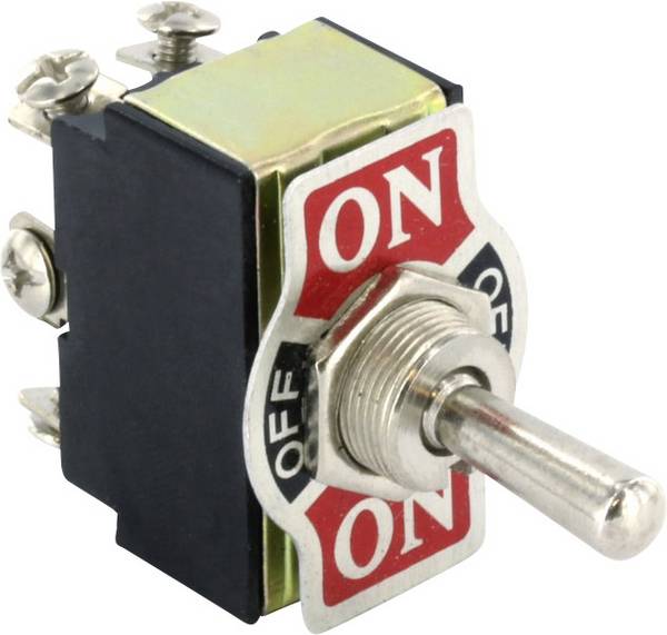 TRU COMPONENTS TC-GT143 TC-GT143 Tuimelschakelaar 125 V/AC 10 A 1x aan/uit/aan  Continu/0/continu 1 stuk(s)