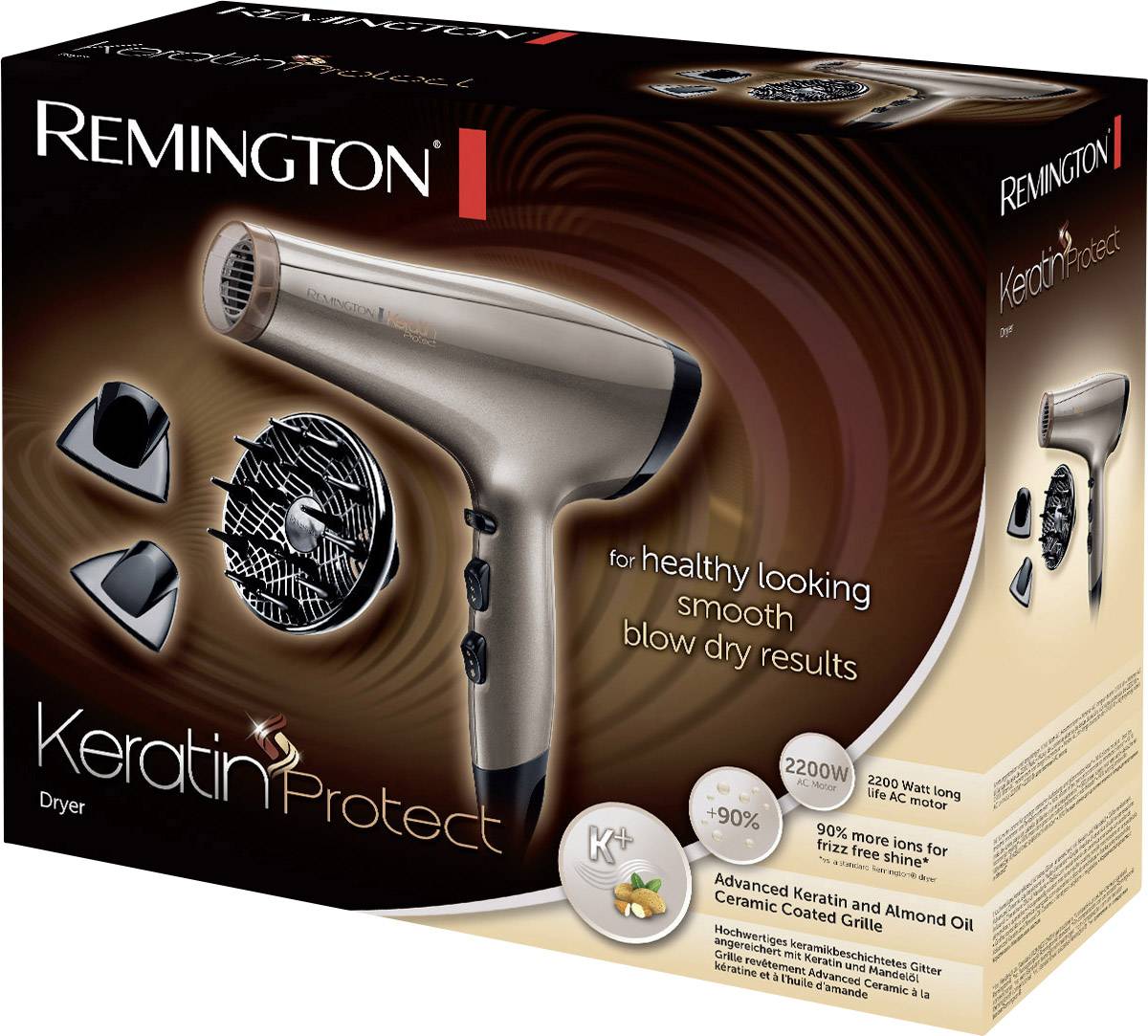 Remington AC8002 haardroger, grijs, 2200 W-2