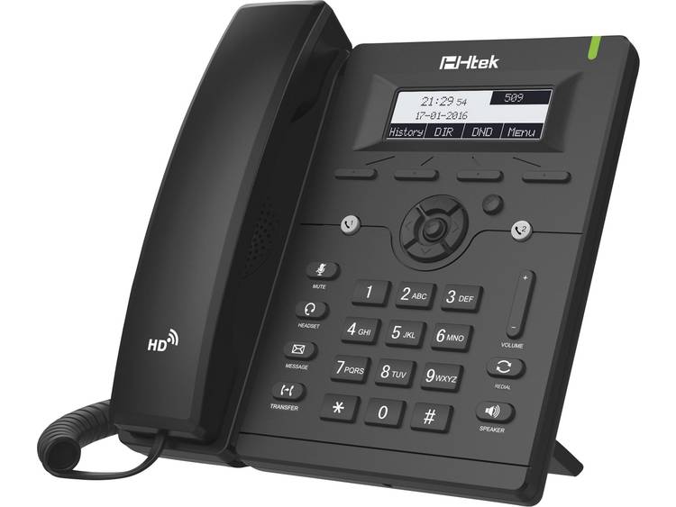 Tiptel Htek UC902 Handset met snoer LCD Zwart IP telefoon