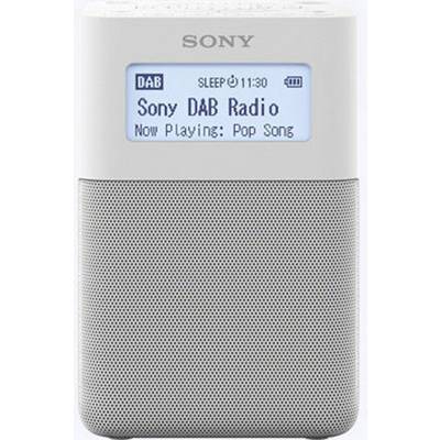 Sony XDR-V20D Wekkerradio DAB+, VHF (FM) AUX  Wit