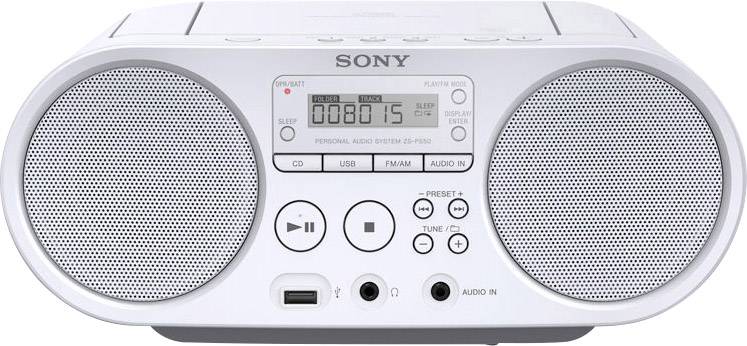 Leraren dag Farmacologie Verlenen Sony ZS-PS50 Radio/CD-speler VHF (FM) AUX, CD, USB Wit kopen ? Conrad  Electronic