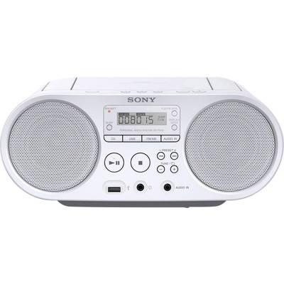 Sony ZS-PS50 Radio/CD-speler VHF (FM) AUX, CD, USB  Wit