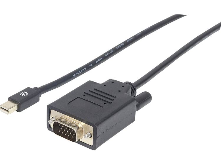 Mini-displayport-VGA Aansluitkabel Manhattan Mini-DisplayPort 1.2a auf VGA-Kabel Mini-DisplayPort-St