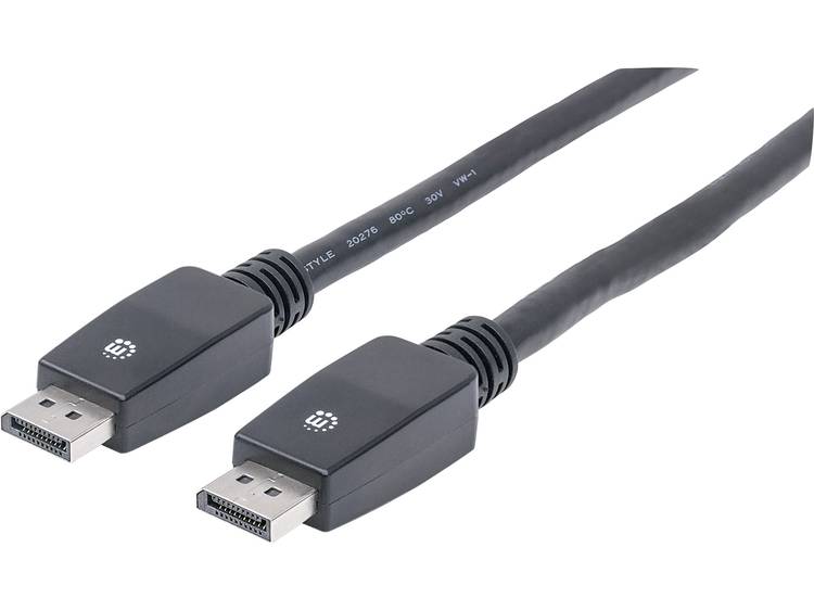 DisplayPort Aansluitkabel Manhattan DisplayPort-Kabel DisplayPort-Stecker auf DisplayPort-Stecker 5 