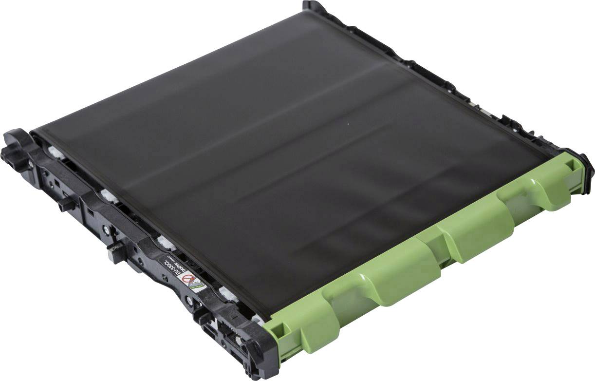 Een rechthoekige beeldtrommel met een zwart oppervlak en groene randen, vermoedelijk onderdeel van een printer of kopieerapparaat.