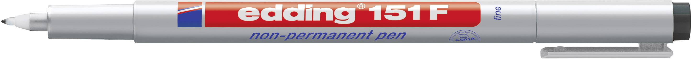 Edding Foliestift 151 F non-permanent pen 4-151001 Zwart