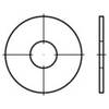 Spatbordschijven 10.5 mm 40 mm Staal Galvanisch verzinkt 200 stuk(s) TOOLCRAFT 159285