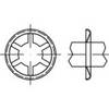 TOOLCRAFT 159386 As-klemringen Buitendiameter: 25 mm 88122 Verenstaal Gebruineerd 250 stuk(s)
