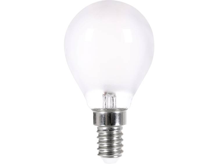 LED-lamp E14 Kogel 4 W = 40 W Warmwit Dimbaar, Filament-Retro-LED LightMe 1 stuks