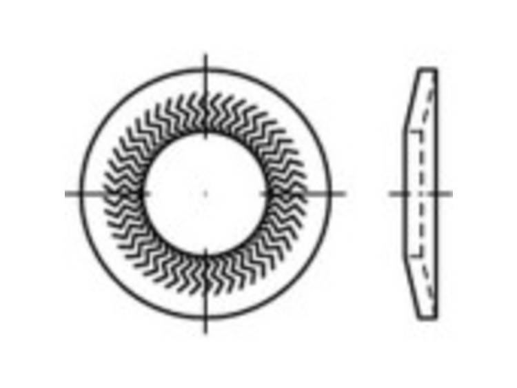 Grendelschijven Binnen-diameter: 5 mm Verens