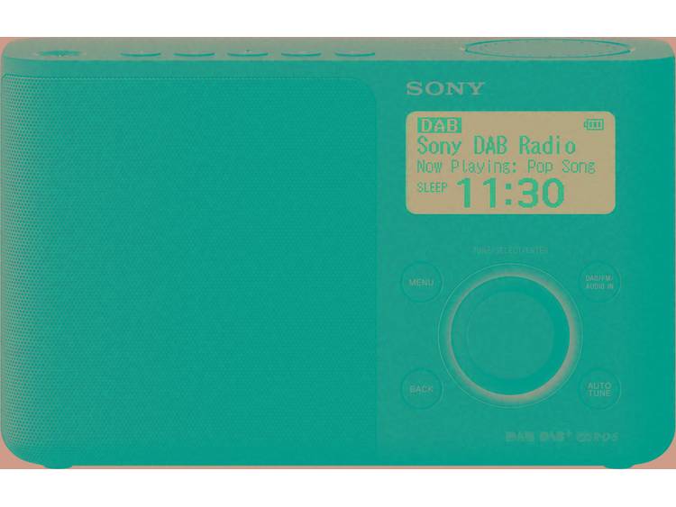 DAB+ Transistorradio Sony XDR-S61D AUX, DAB+, FM Zwart