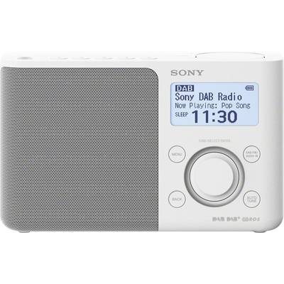 Sony XDR-S61D Transistorradio DAB+, VHF (FM) AUX  Wit