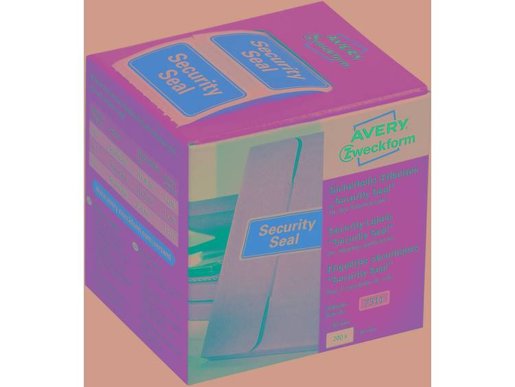 Avery-Zweckform 7311 Etiketten (rol) 38 x 20 mm VOID-folie Rood 200 stuks Veiligheidsetiketten