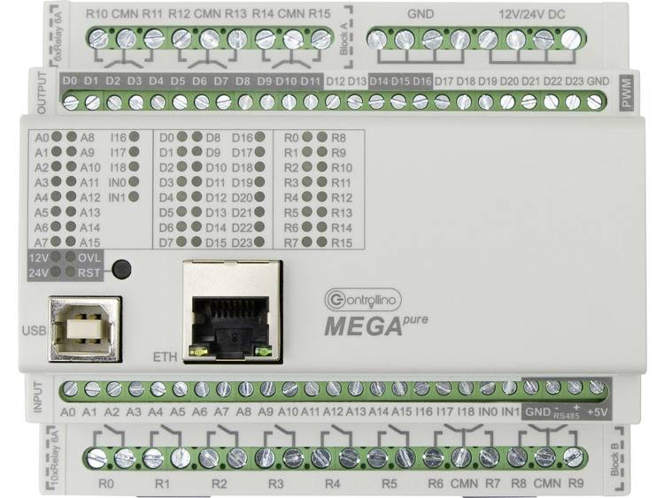 Controllino MEGA pure 100-200-10 PLC-aansturingsmodule