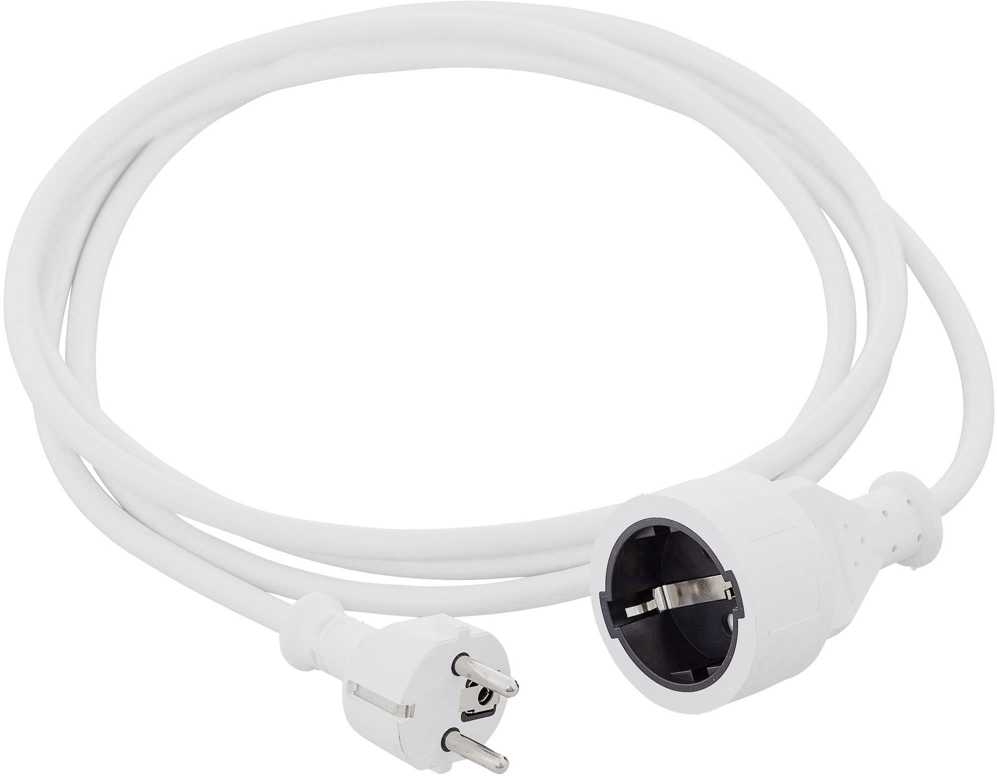 HAWA 1008290 Stroom Verlengkabel 16 A Wit 3.00 m H05VV-F 3G 1,5 mm²