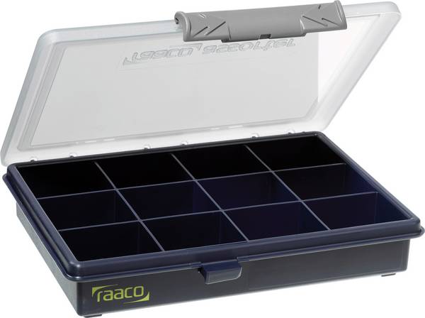 raaco Assorter 6-12 Assortimentsdoos (l x b x h) 175 x 143 x 32 mm Aantal vakken: 12 Vaste onderverdeling Inhoud 1 stuk(s)