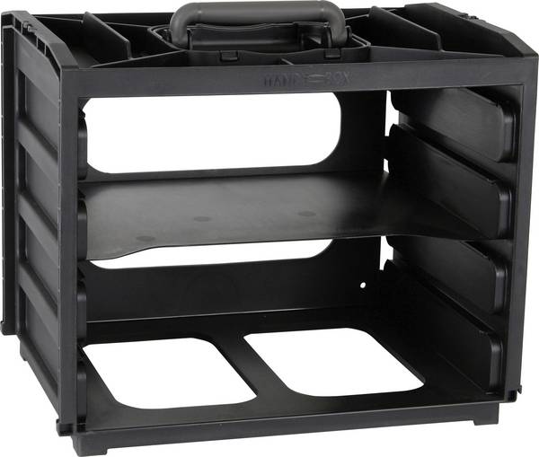 raaco HandyBox 55 Draagframe voor assortimentsdoos (l x b x h) 376 x 265 x 310 mm Aantal vakken: 4 Incl. handgreep Piece Inhoud 1 stuk(s)