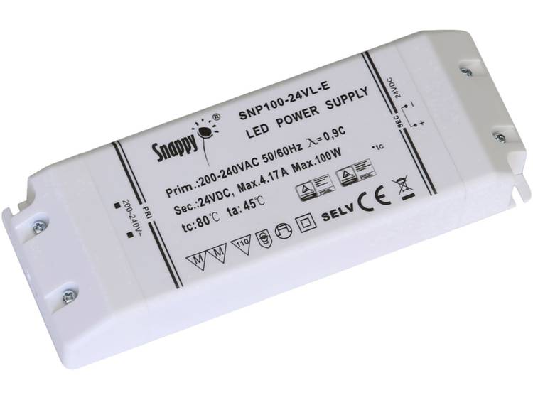 Dehner Elektronik Snappy SNP100-12VL-E LED-transformator Constante spanning 100 W (max) 0 8.33 A 12 
