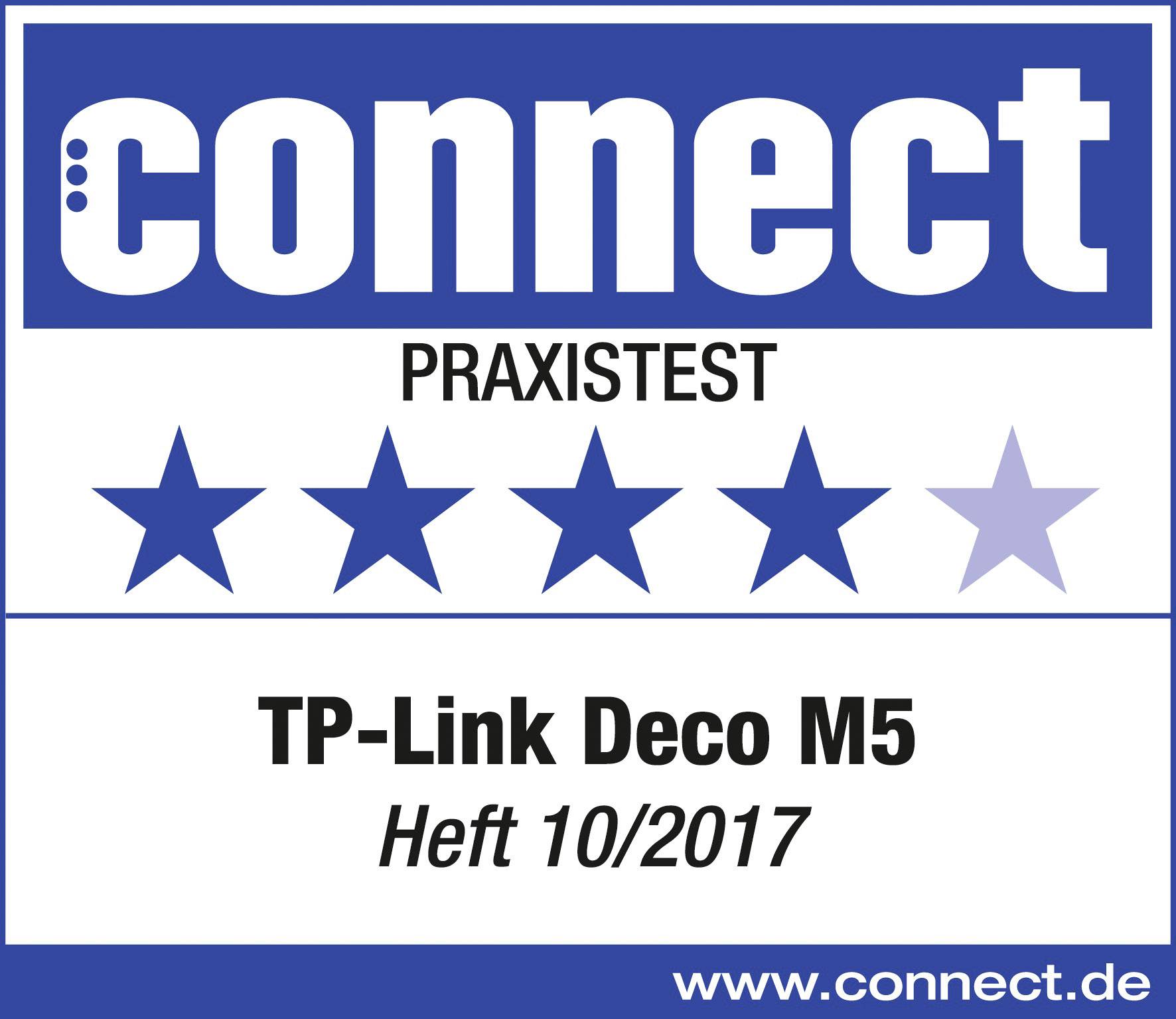 Bekroonde afbeelding voor TP-LINK Deco M5(3-Pack) Triple Mesh-netwerk 1300 MBit/s 2.4 GHz, 5 GHz