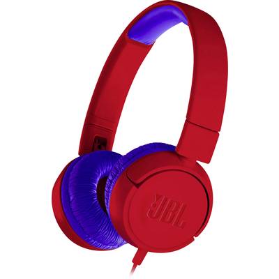 JBL JR-300 On Ear koptelefoon  Kinderen Kabel  Rood  Volumebegrenzing, Vouwbaar